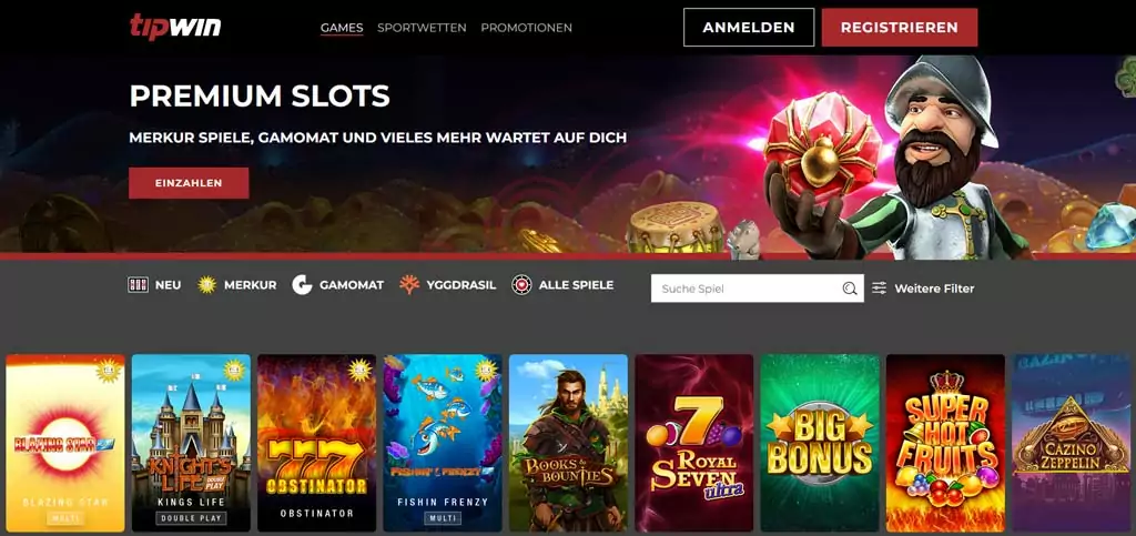 Tipwin Casino – Angebot, Funktionen und Nutzung image 1
