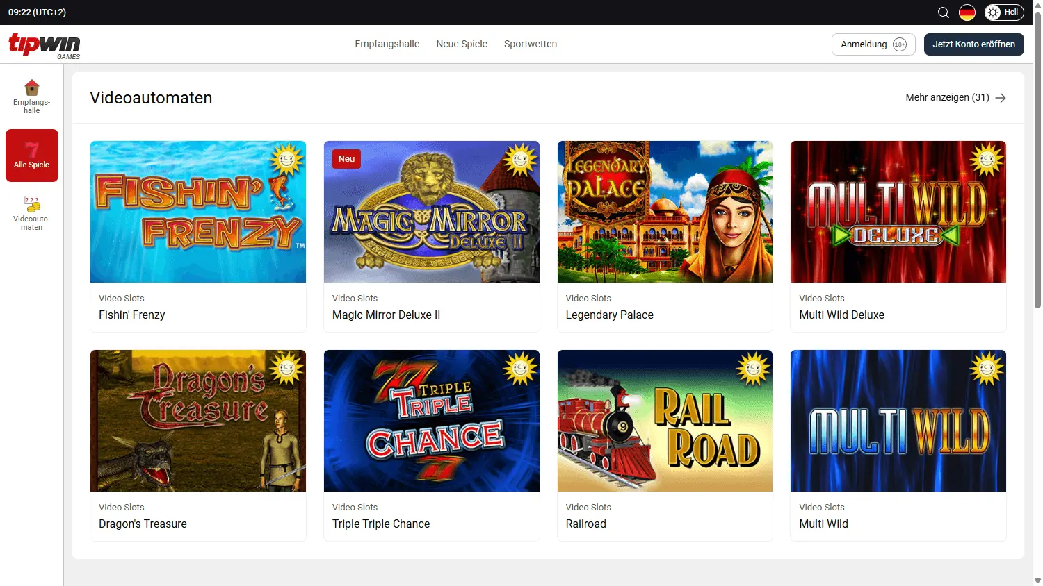 Tipwin Casino – Angebot, Funktionen und Nutzung image 3